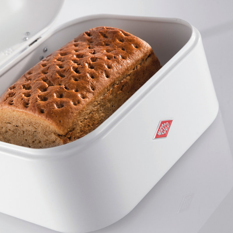 Wesco Breadbox Grandy Breakfast Box Bread Tin White Sheet